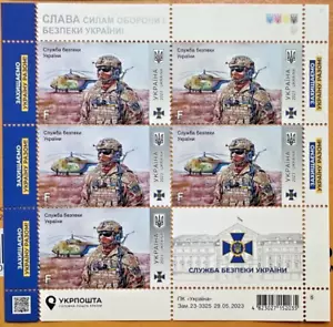 Guardia ofensiva de guerra en Ucrania 2023. HOJA COMPLETA del Servicio de Seguridad de Ucrania sin montar o nunca montada - Imagen 1 de 10
