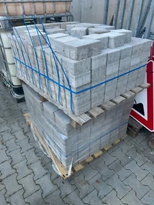 Pflastersteine Beton Pfennig Muschelkalk 8 cm stark 21x14cm und 14x14cm - Bild 1 von 5