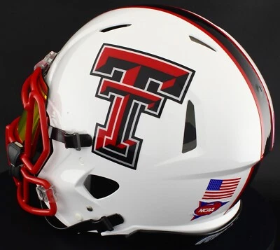 TEXAS TECH RED RAIDERS NCAA Riddell Speed Full Size AUTHENTIC Football Helmet - Image 1 of 4