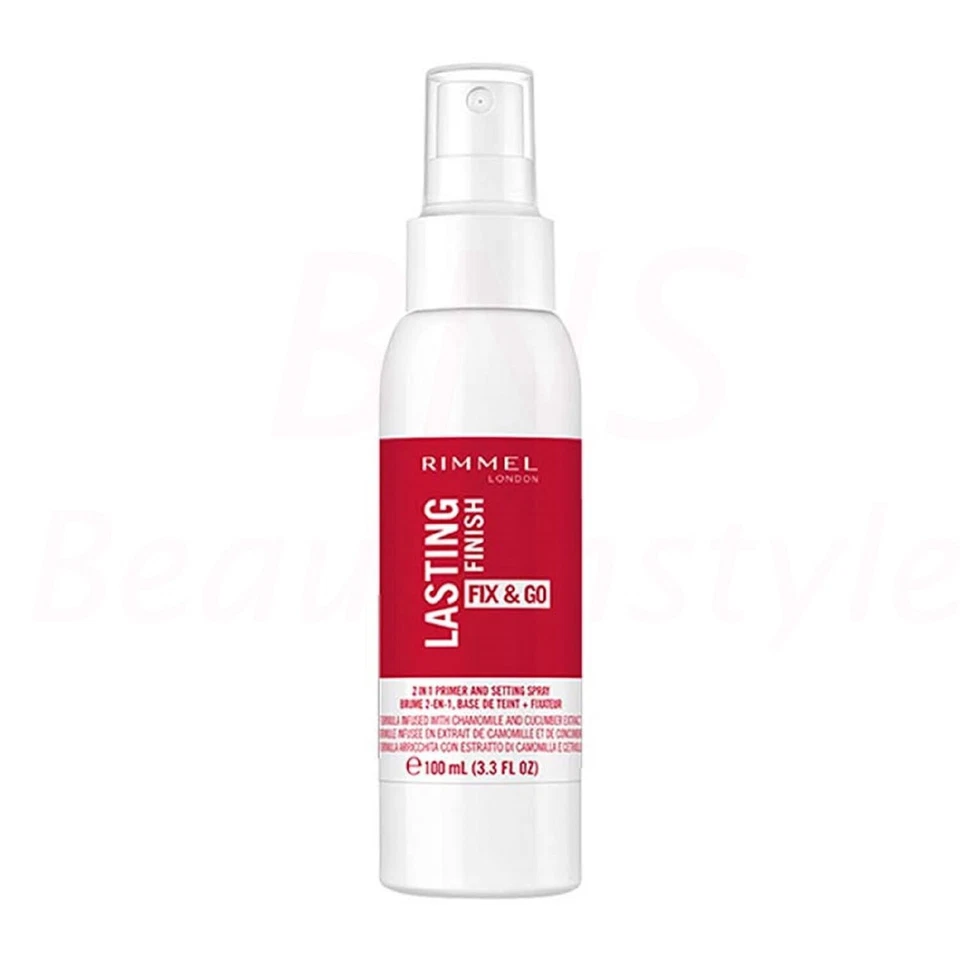 Rimmel London Lasting Finish Fix & Go 2 In 1 Primer And Setting Spray - 100ml - Image 1 of 1