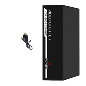 1x4 VGA Splitter Video Distribution 1 PC/DVD/TV Box To 4 VGA Monitor/Projector - Picture 1 of 12