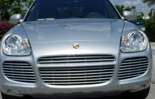 Parrilla delantera de titanio turbo marca Porsche Cayenne 955 2002-2006 entradas de aire OEM Foto 1 de 4
