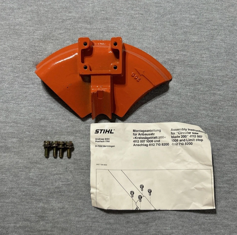 NOS Stihl 4112 710 8200 Stop Limit Deflector Kit For Trimmer - Image 1 of 1