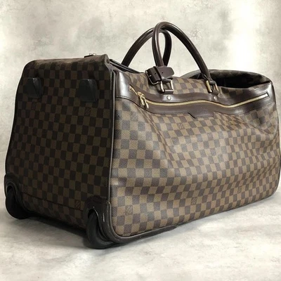 LOUIS VUITTON Pégase 55 Wheeled Suitcase Damier Ebene Canvas Leather Brown - Image 1 of 4