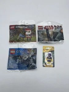Lego Lot Of 4 30573 30365 30380 & Batman Eraser Starwars City Creator Disney DC - Picture 1 of 9