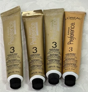 L'Oreal Superior Preference Color & Shine Conditioner Step 3 Lot 4 Tubes - Picture 1 of 3