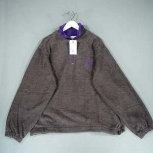 Wimbledon Fleece Jumper Men Green Purple 1/4 Zip Outdoor Tennis Sports With Tags - Picture 1 of 25