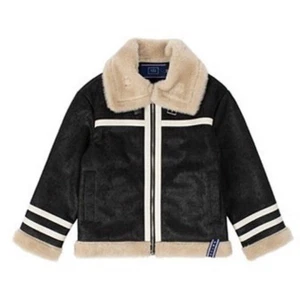 ROMANTIC CROWN Cold Wave Mouton Jacket Black L Polyester Slim Fit - Picture 1 of 4