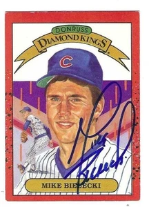 Signed Mike Bielecki Chicago Cubs 1990 Donruss DK Diamond King Card #9 w/COA - Picture 1 of 1