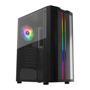 ATX Mid Tower Gaming Computer PC Case with Side Tempered Glass 1x 120mm ARGB Cas - Picture 1 of 8