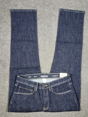 Pantalones de mezclilla rectos relajados para hombre 32x32 azul elástico Sonoma (etiquetados 30x32) Foto 1 de 4