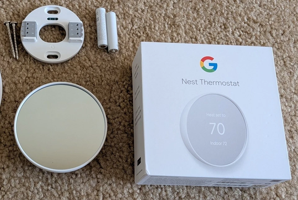 Google Nest Smart Thermostat White/Snow Wi-Fi (current version) - Image 1 of 1