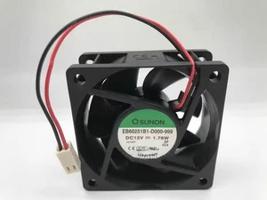 NEW SUNON 6025 EB60251B1-D000-999 12V 1.78W Cooling Fan - Picture 1 of 3