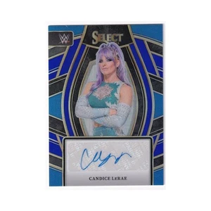Candice LeRae 2024 Panini Select WWE Blue Prizm Auto SLCLR Smackdown 41/49 - Picture 1 of 3