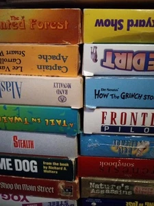 5 VHS Random Selection Grab Bag Movie Lovers Lot Five Tapes One Price Free Shipp - Foto 1 di 2
