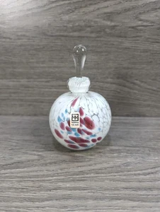 Vintage MDINA White Decorative Pefume Bottle Ornament - Etch Signed Base - Picture 1 of 7