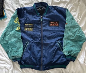RARE STAFF MICHAEL JACKSON DANGEROUS TOUR 1992 TOUR JACKET LEATHER % POLYAMIDE - Picture 1 of 7