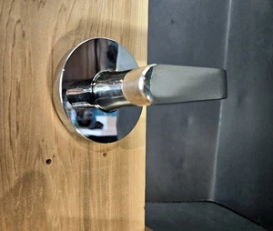 Mango de palanca ficticio cromado moderno Baldwin hecho en EE. UU. - Imagen 1 de 6