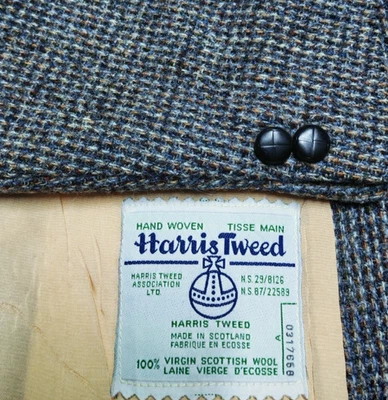 Vintage Harris Tweed pure wool handwoven classic hunting jacket blazer 42R - Image 1 of 4