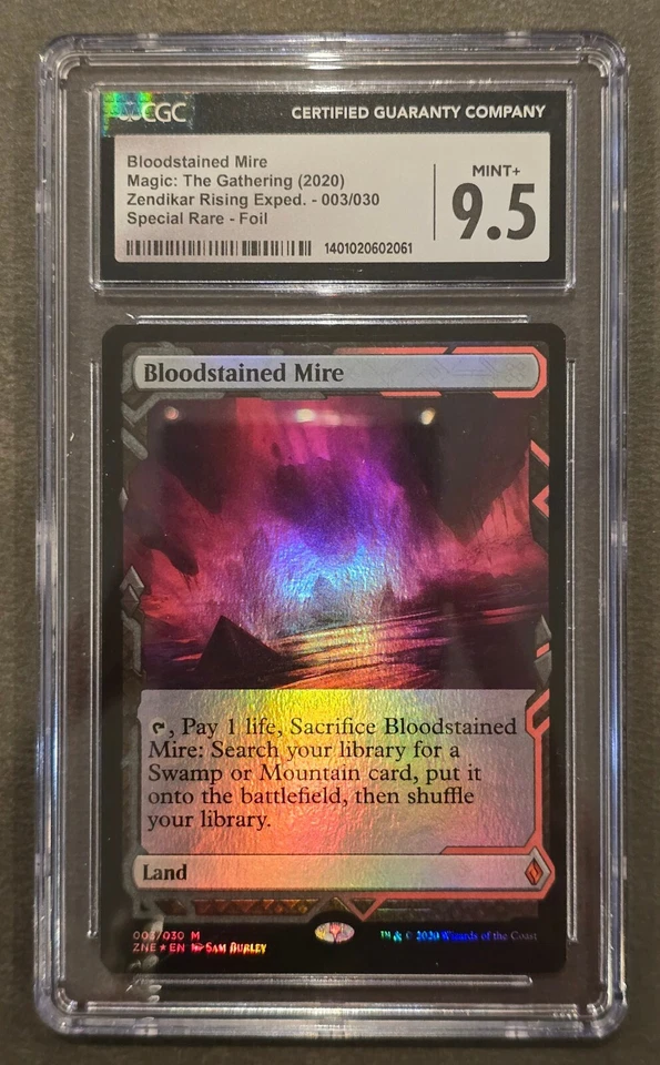 Magic The Gathering ~ Bloodstained Mire (FOIL) ~ ZE Expeditions #03 ~ CGC 9.5 - Image 1 of 1