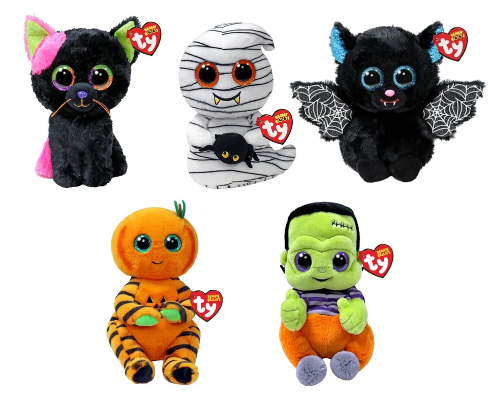 OFFICAL TY BEANIE BOO BABIES BELLIES HALLOWEEN PLUSH SOFT TOY BNWT - Image 1 of 1