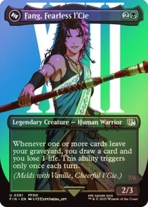 Fang, Fearless l'Cie FOIL BORDERLESS - 0381 - Uncommon - Final Fantasy FIN MTG - Picture 1 of 2