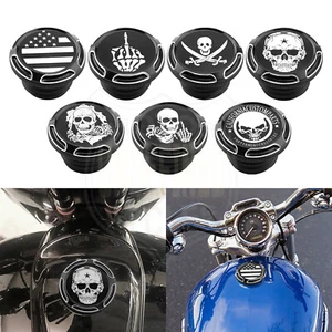 Motorcycle Fuel Tank Gas Cap For Harley Softail Road King Street Glide Dyna FXD  - Picture 1 of 23