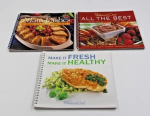 Pampered Chef Cookbooks Lot Of 3 All The Best Main Dishes Make it Fresh Healthy - Picture 1 of 8