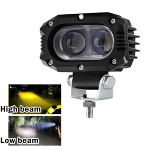 Motorcycle Spotlight Headlight Fog Light Hi / Lo Beam Auxiliary Lamp Universal - Picture 1 of 13