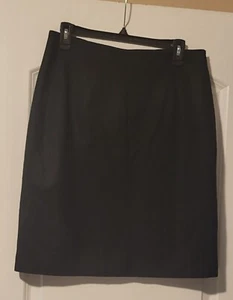 Deane & White Wool Skirt Womens Size 12 Black Lined - Picture 1 of 4