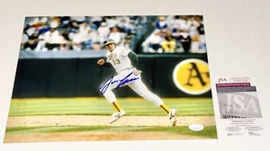 Jose Canseco signed Oakland Athletics A's 11x14 photo #2 JSA Witnessed - Picture 1 of 2