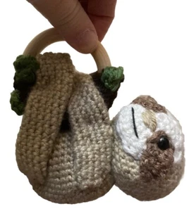 Sloth Crochet - Sloth Stuffed Toy, Baby Shower & First Birthday Gift - Picture 1 of 9