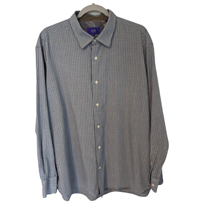 Tallia Mens Dress Shirt Button Up Long Sleeve Striped Size XL 17 1/2 - Image 1 of 4