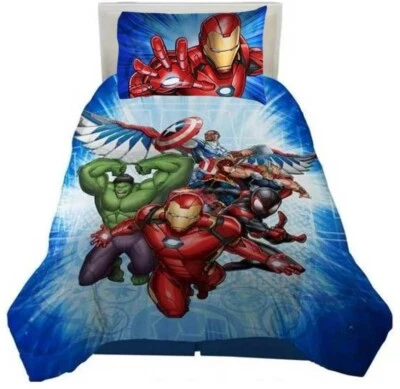 Marvel Avengers Kids 2pc Reversible Twin/Full Comforter Set-W37546695357 - Image 1 of 4