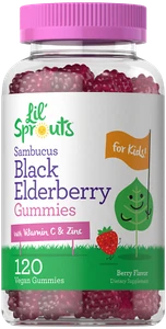 Elderberry Gummies for Kids | 120 Count | Zinc and Vitamin C | by Carlyle - Picture 1 of 8