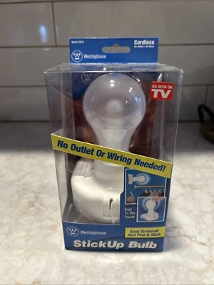 Stick Up Bulb Cordless Battery Operated Home Cabinet Closet Night Light SEALED - Image 1 of 4