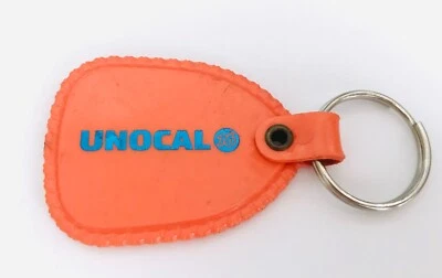 Penasquitos Unocal 76 Сан-Диего Калифорния винтажный брелок кольцо для ключей оранжевый газойль США - Изображение 1 из 2