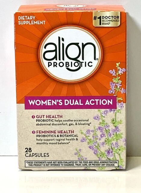 Align Probiotic Women's Dual Action Dietary Supplement - 28 Vegetarian Capsules