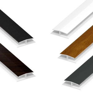 Soffit Joint H Trim - PVC Plastic Board Jointing Strip - 9mm Panel Joint 2m Long - Picture 1 of 7