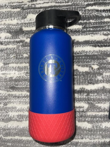 Texas Ranger Water Bottle Great American Since 1971 Gap1 MLB Sippy Lid NEW Cover