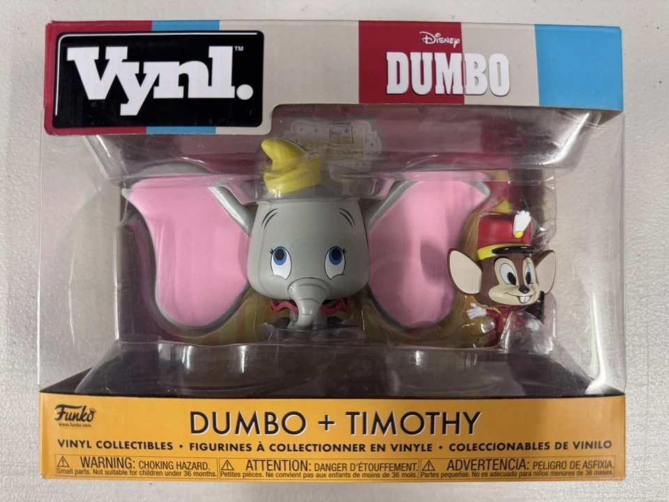 Dumbo + Timothy (paquete de 2) ~ Disney ~ Funko Vynl. ~ RARO y difícil de encontrar (HTF) Foto 1 de 4