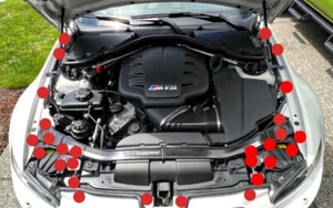 BMW E90, E91, E92, E93 Engine Bay Bolt Dress Up Kit ‼️56 PIECES‼️ - Picture 1 of 14