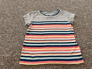 Aeropostale Girls Striped & Gray T-Shirt Size S - Picture 1 of 5
