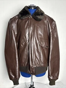 True Vintage Aviator G-1 A-2 Leather Flight Jacket - Rare - Gr. 46 - R. Sherman - Bild 1 von 13