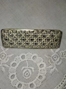 wunderschöne, antike Brosche, fein gearbeitet mit Markasiten, 800 Silber - Bild 1 von 4