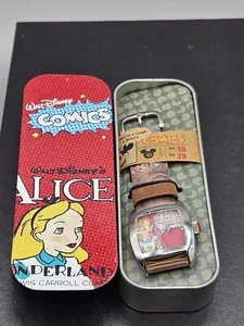 Disney Comics Alice im Wunderland Uhr in Blechdose - Bild 1 von 7
