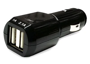 Premium Quality Dual USB 2-Port Car Charger 2.1A Adapter for iPhone & Samsung - Picture 1 of 8