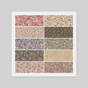 Charm Pack - 40) Cuadrados de 5" x 5", FLORES DE CAMPO, 100% Tela de Algodón - Imagen 1 de 11