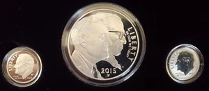 *** 2015 MARCH OF DIMES SPECIAL SILVER SET W PROOF P REVERSE DIME & W DOLLAR *** - Picture 1 of 4