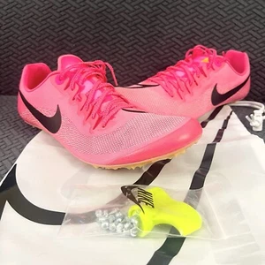 NEW Nike Zoom Ja Fly 4 Hyper Pink Black Track Shoes DR2741-600 Men's Size 12 - Picture 1 of 11